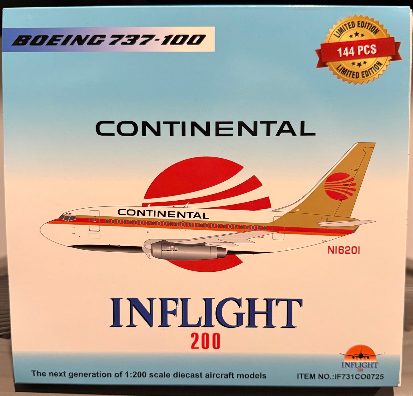 CONTINENTAL AIRLINES "RED BALL"B737-100